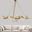 Loft Industry Modern - Golden Perch Chandelier